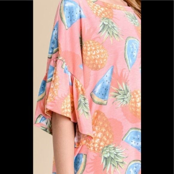 Pink Pineapple and Watermelon Top - Picture 7 of 10